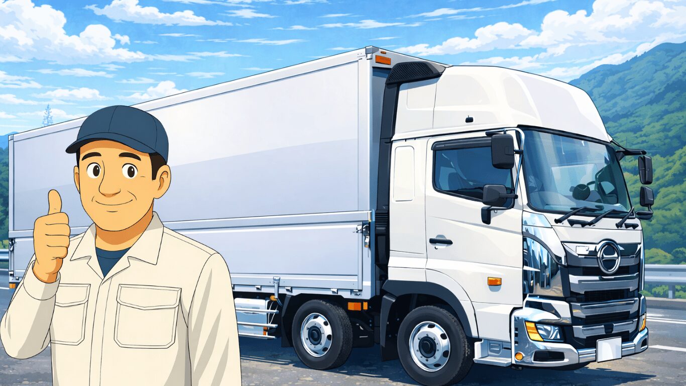 人間関係に悩んでいた過去を乗り越え、大型トラック運転手として自信を取り戻した男性