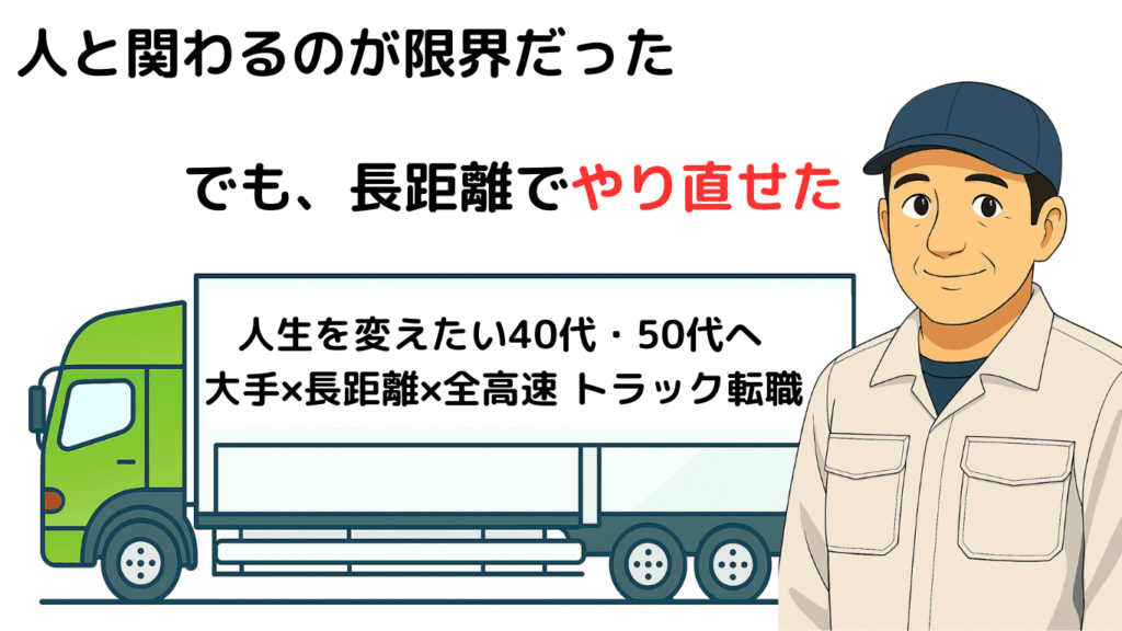 コミュ障で人間関係が苦手な人が長距離トラック運転手になりストレスが減って報われた理由を現役ドライバーが解説