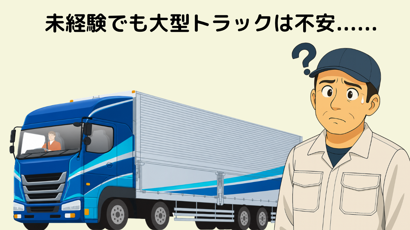 未経験から大型トラックの長距離ドライバーを目指せるか不安を感じる人