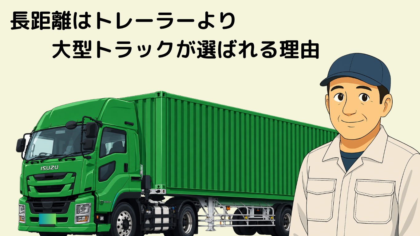 長距離ドライバーでトレーラーより大型トラックが選ばれる理由