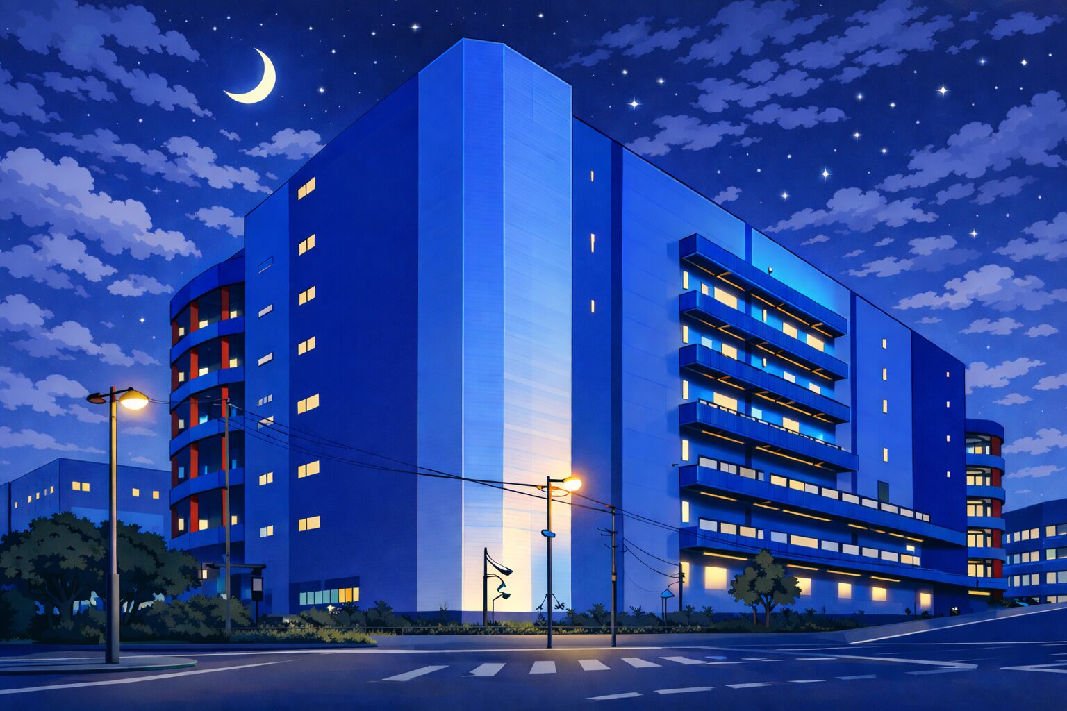 20時頃、愛知の拠点倉庫に到着しトラックで荷卸しと積み込みを行う流れの図解