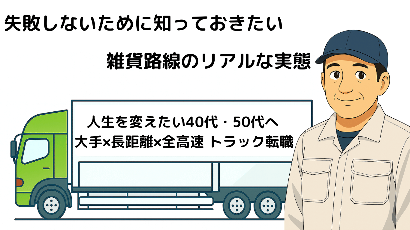 長距離トラックで高収入を狙えるのか雑貨路線のリアルな実態と注意点を現役ドライバーが解説