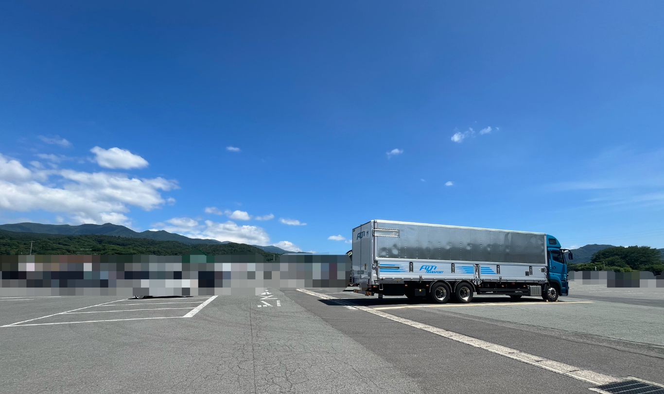2026年7月に長距離運行で乗務していたフジトランスポートの大型トラック